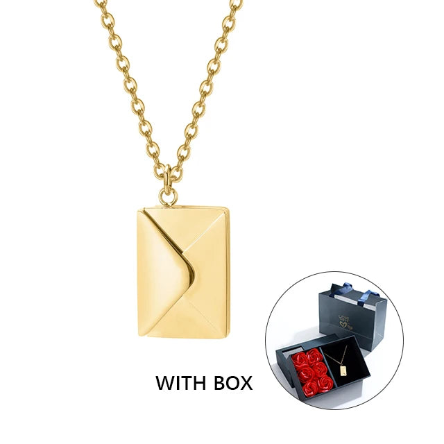 Personalized Custom Envelope Necklace