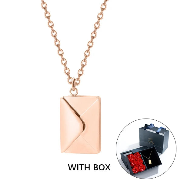 Personalized Custom Envelope Necklace
