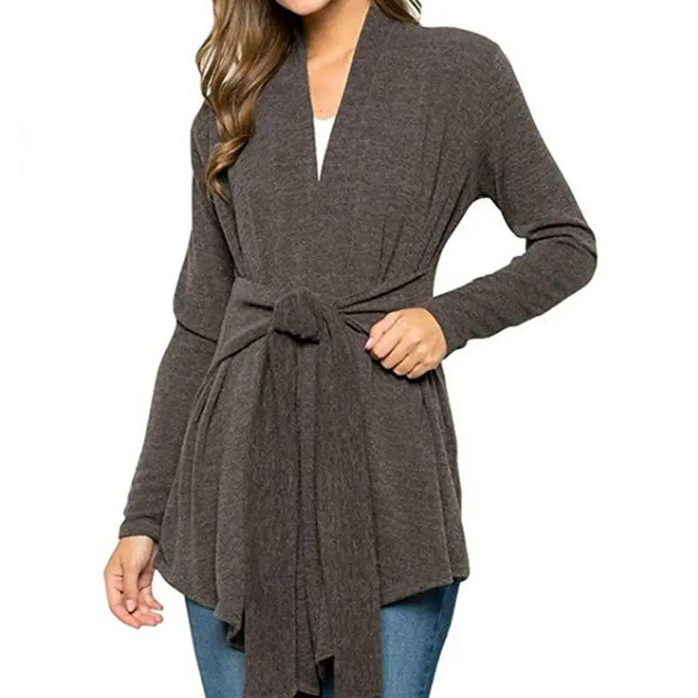 Womens Tie Waist Cardigan
