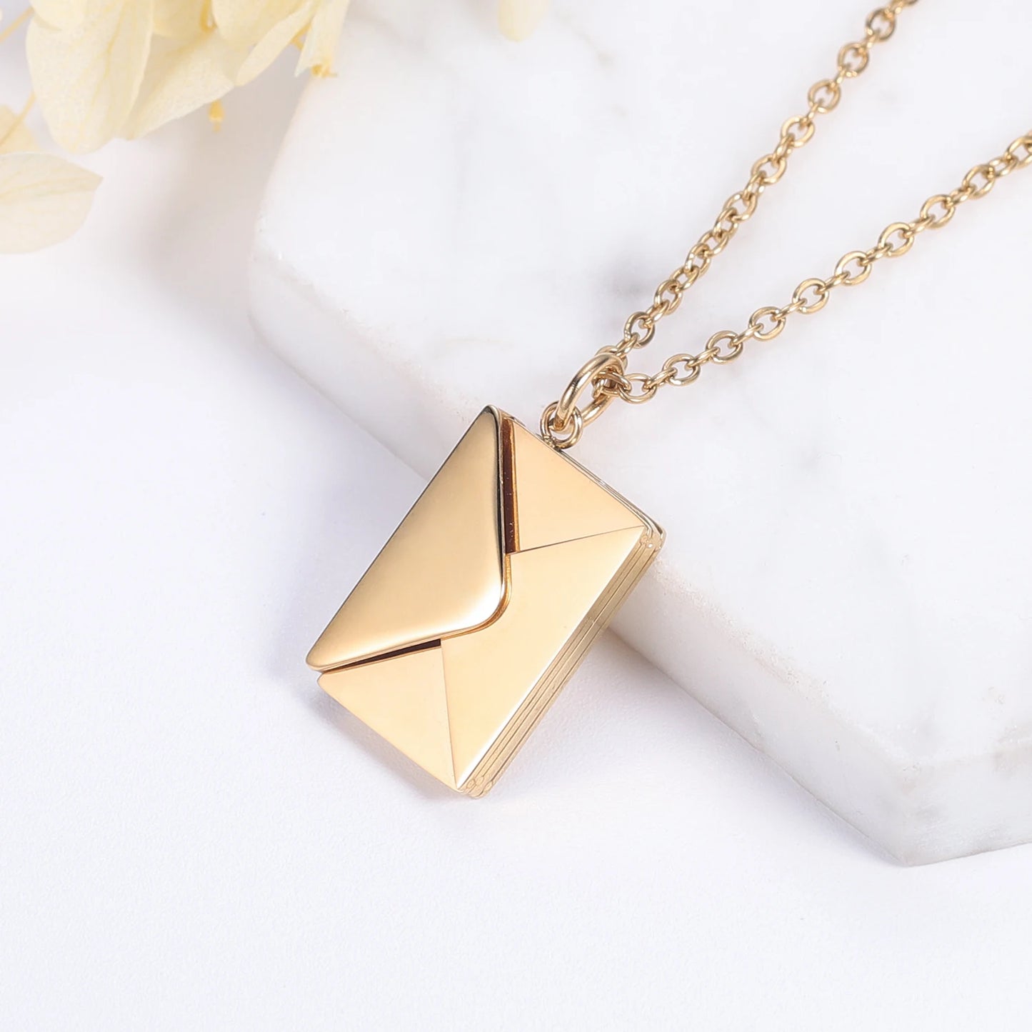 Personalized Custom Envelope Necklace