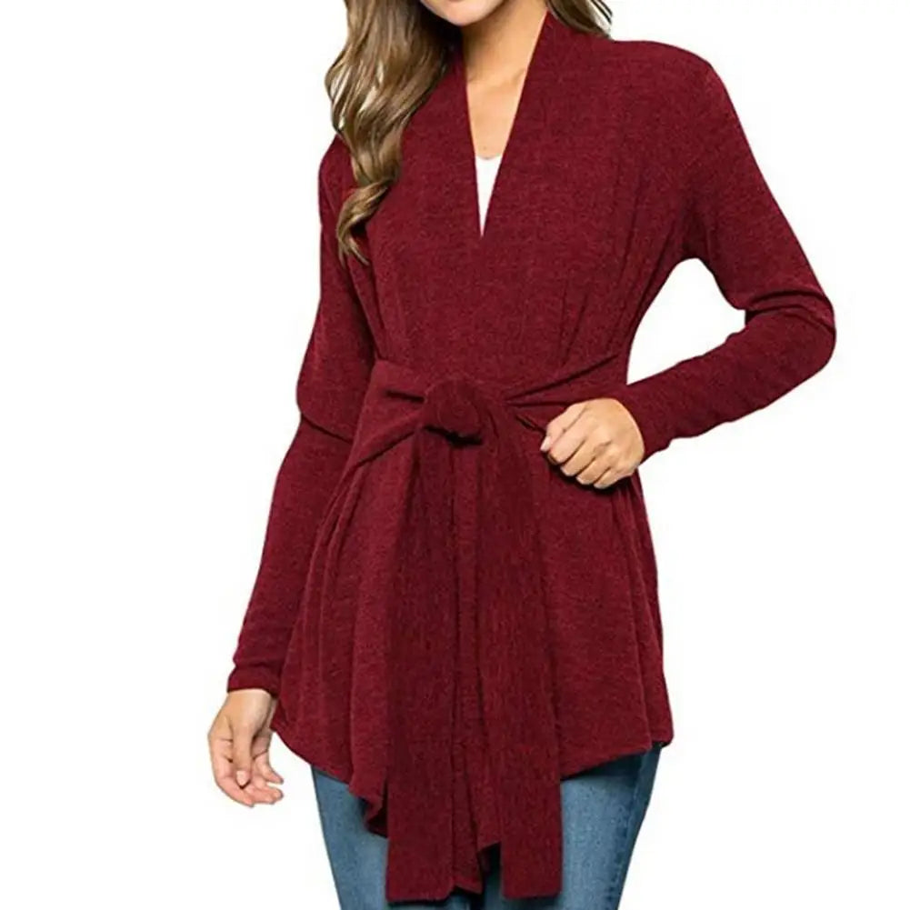 Womens Tie Waist Cardigan