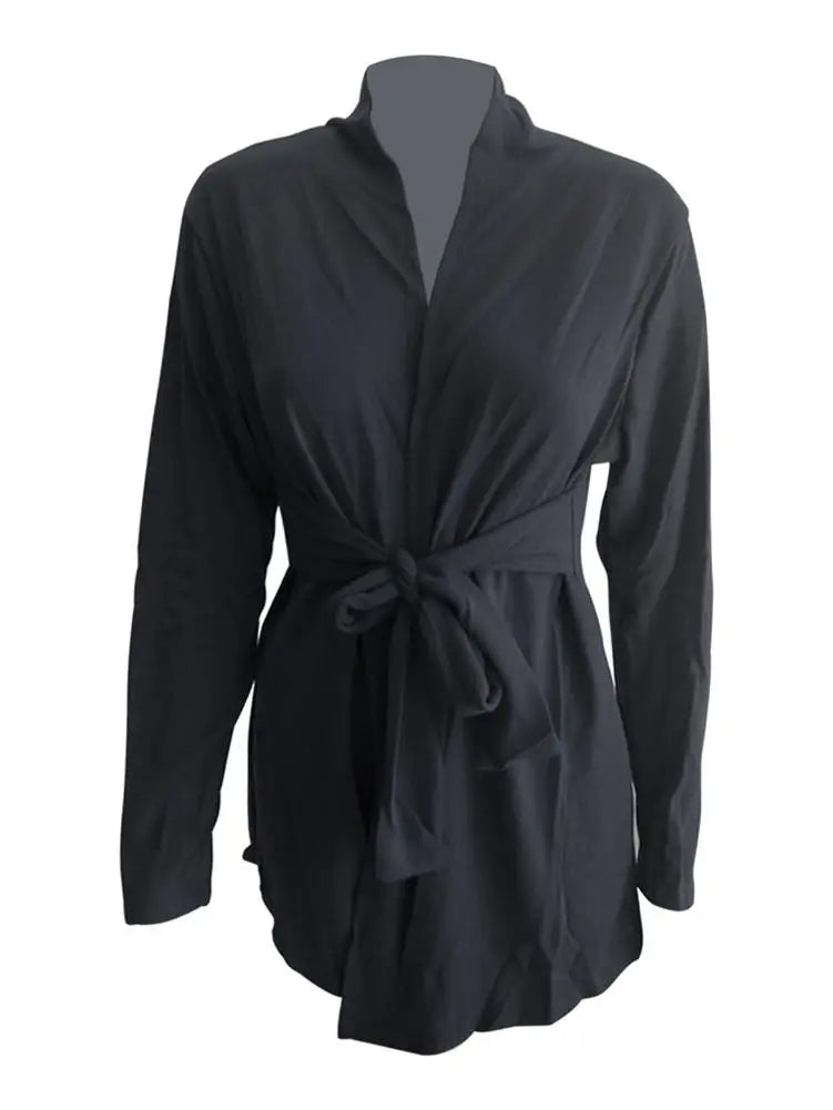 Womens Tie Waist Cardigan