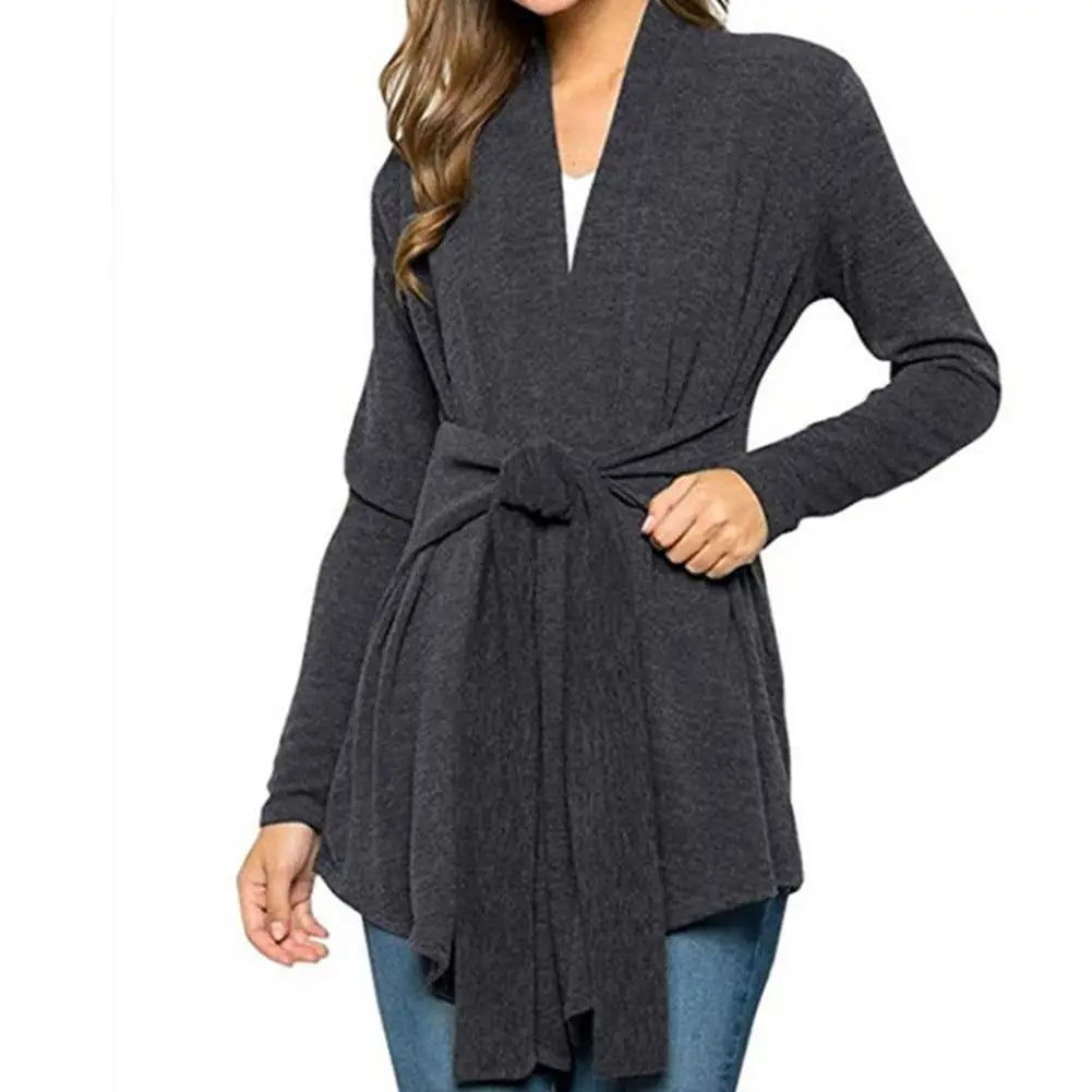 Womens Tie Waist Cardigan