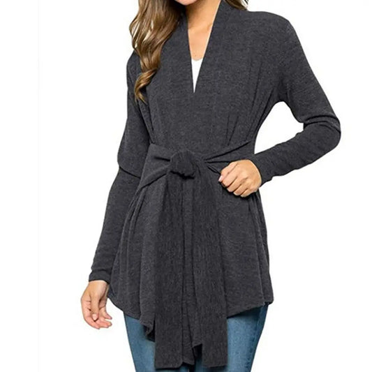 Womens Tie Waist Cardigan