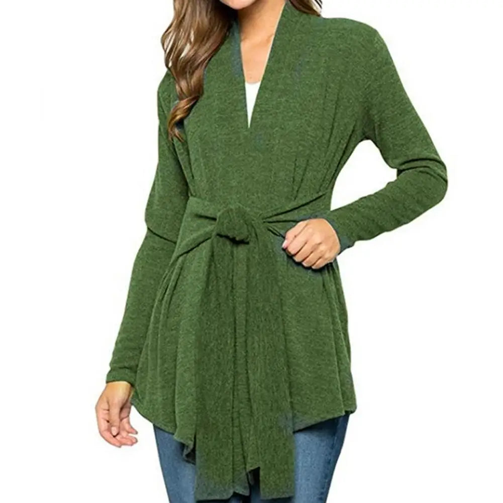 Womens Tie Waist Cardigan