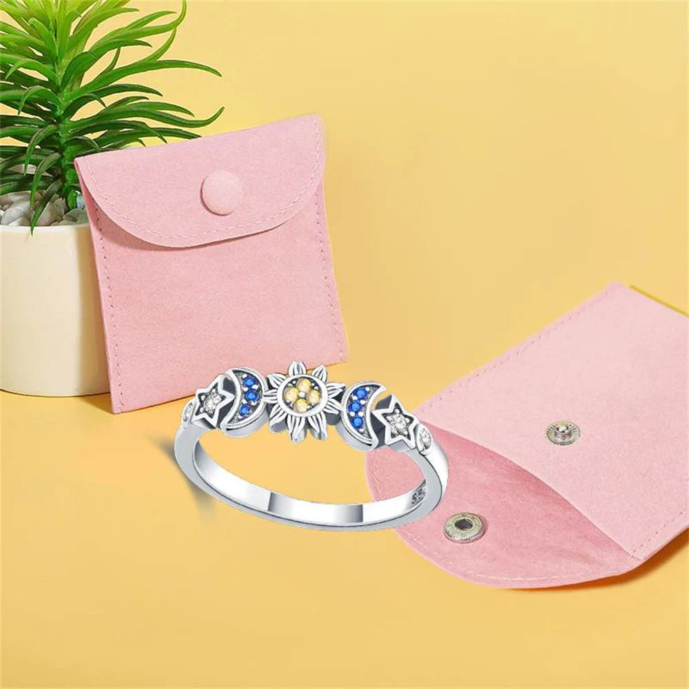 Women 925 Sterling Silver Universe Rings