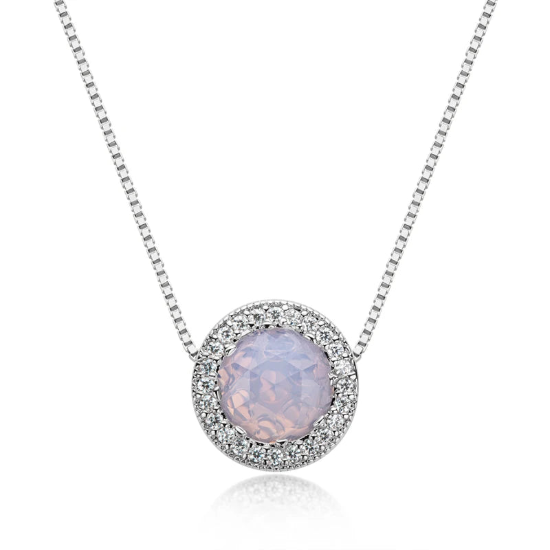 OXTAO 925 Sterling Silver Ocean Heart Necklace