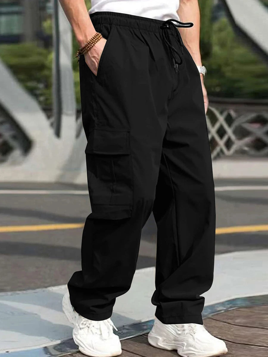 Men's Loose Cargo Long Pants