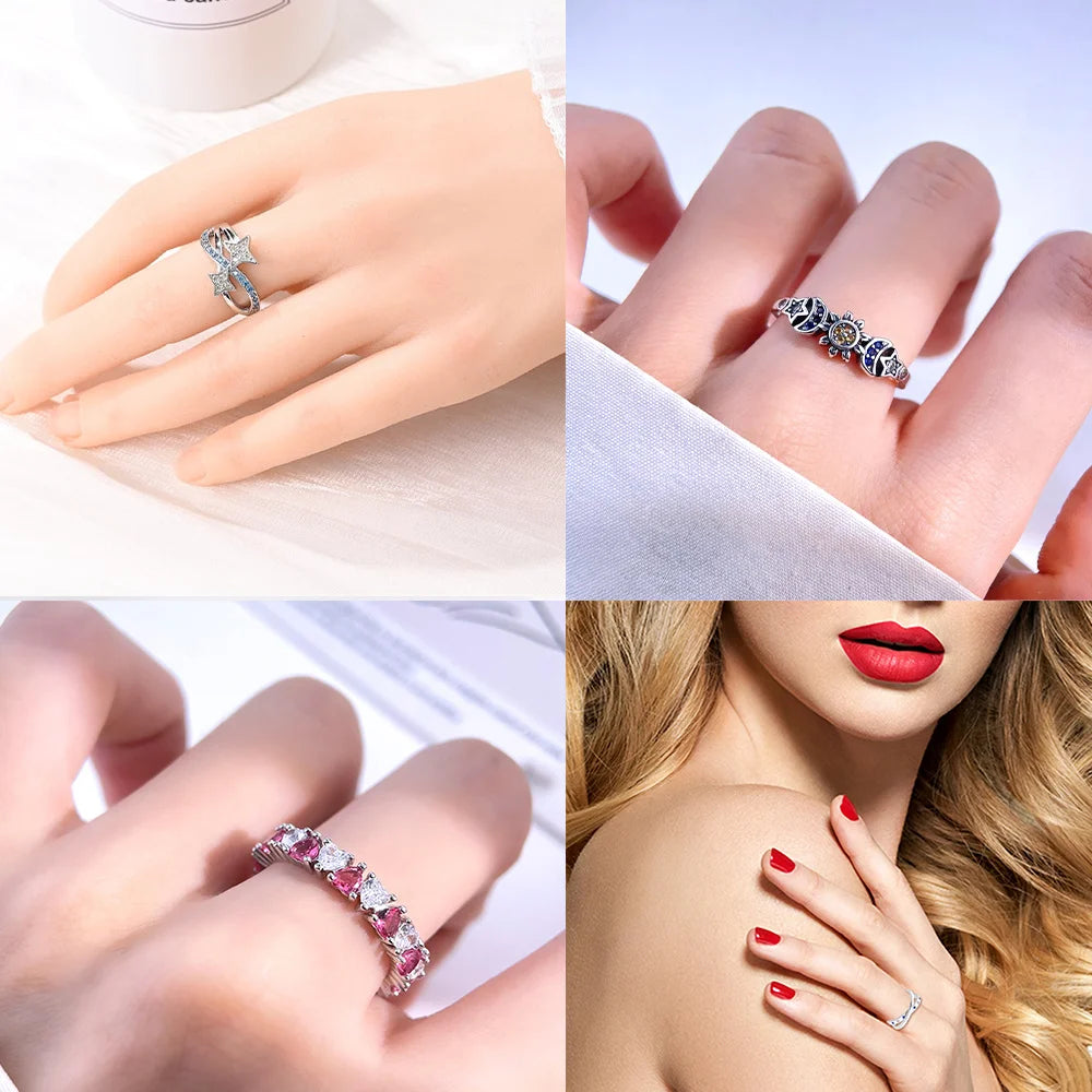 Women 925 Sterling Silver Rings