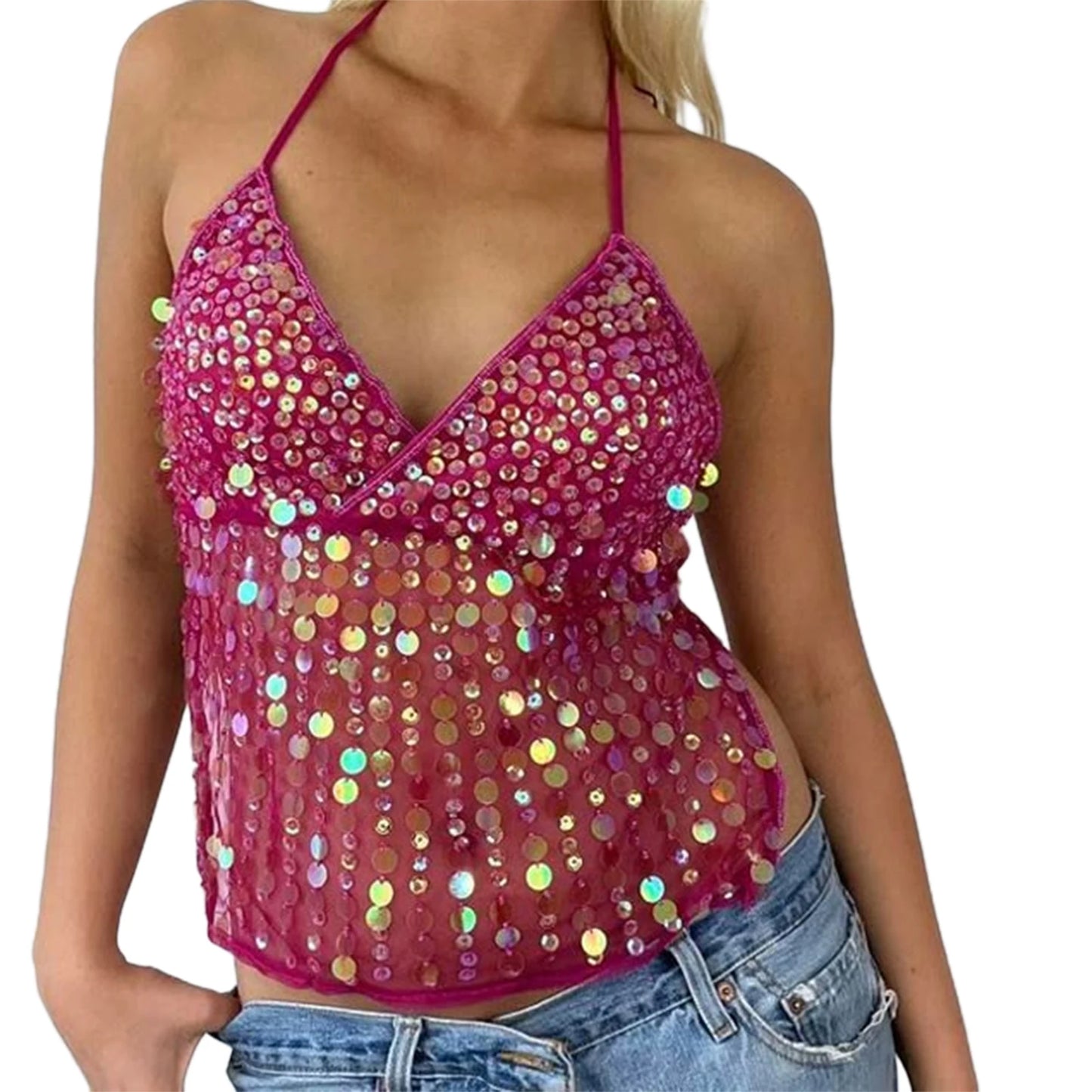 Women s V-Neck Sleeveless Blouse