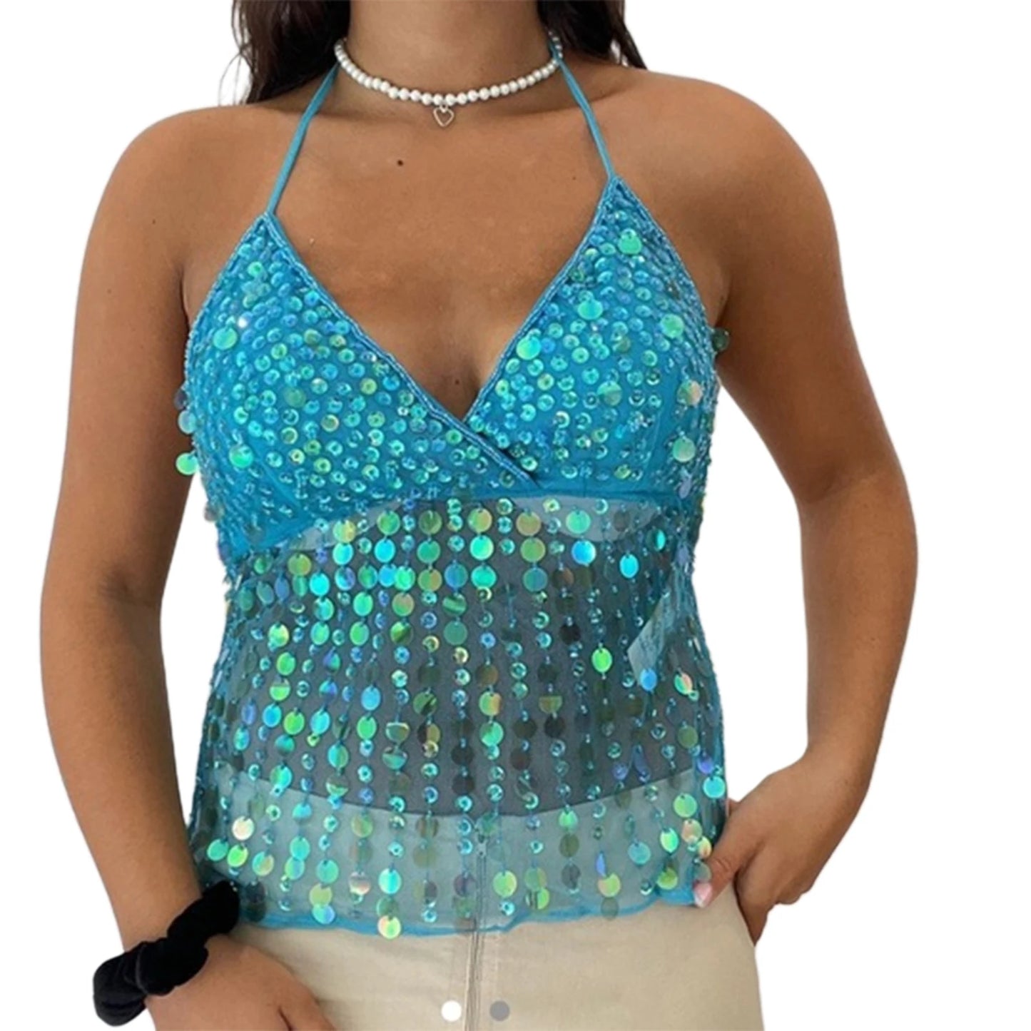 Women s V-Neck Sleeveless Blouse