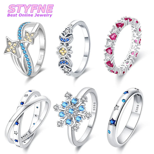 Women 925 Sterling Silver Rings