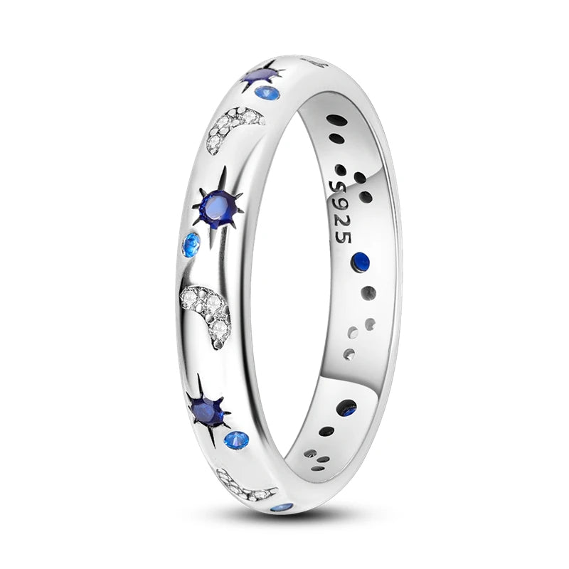 Women 925 Sterling Silver Universe Dewdrop