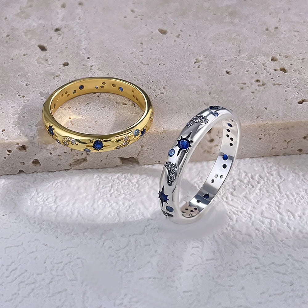 Women 925 Sterling Silver Universe Dewdrop