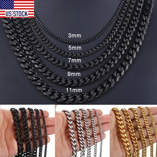 3-11mm Stainless Steel Necklace
