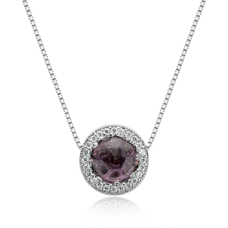 OXTAO 925 Sterling Silver Ocean Heart Necklace