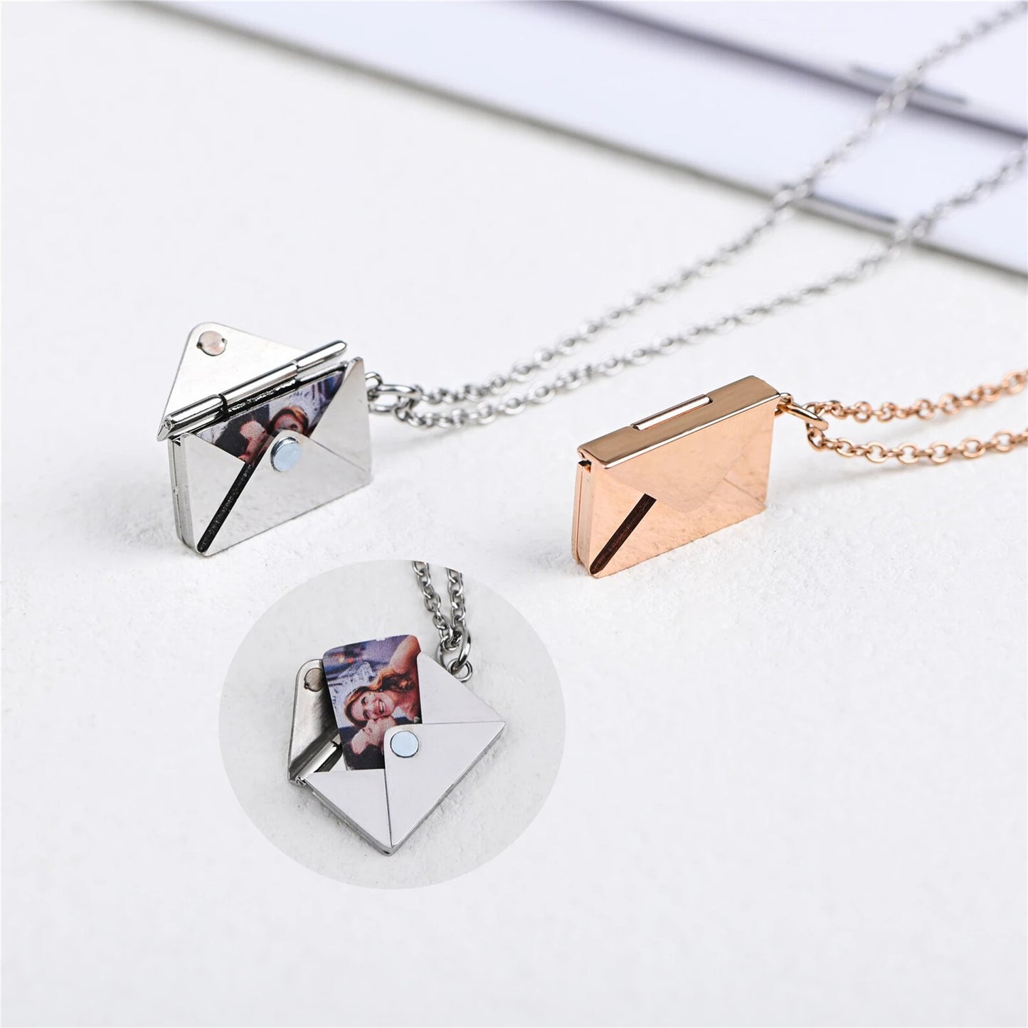 Personalized Custom Envelope Necklace