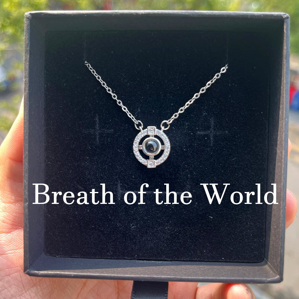 Custom Photo Projection Necklace Stainless Steel Chain