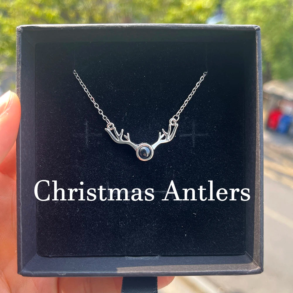 Custom Photo Projection Necklace Stainless Steel Chain