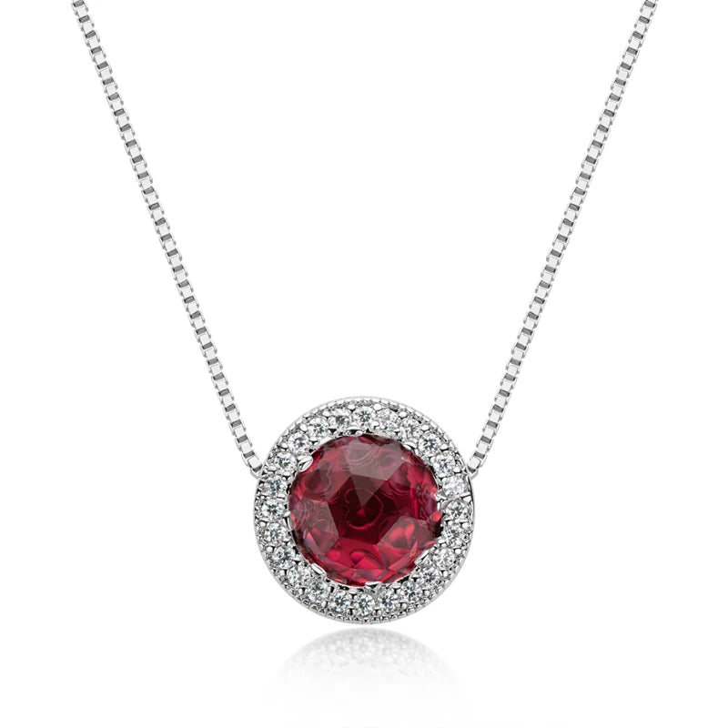 OXTAO 925 Sterling Silver Ocean Heart Necklace