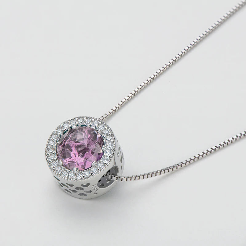 OXTAO 925 Sterling Silver Ocean Heart Necklace